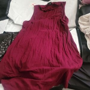 Wet Seal Burgundy Stretchy Tight dress